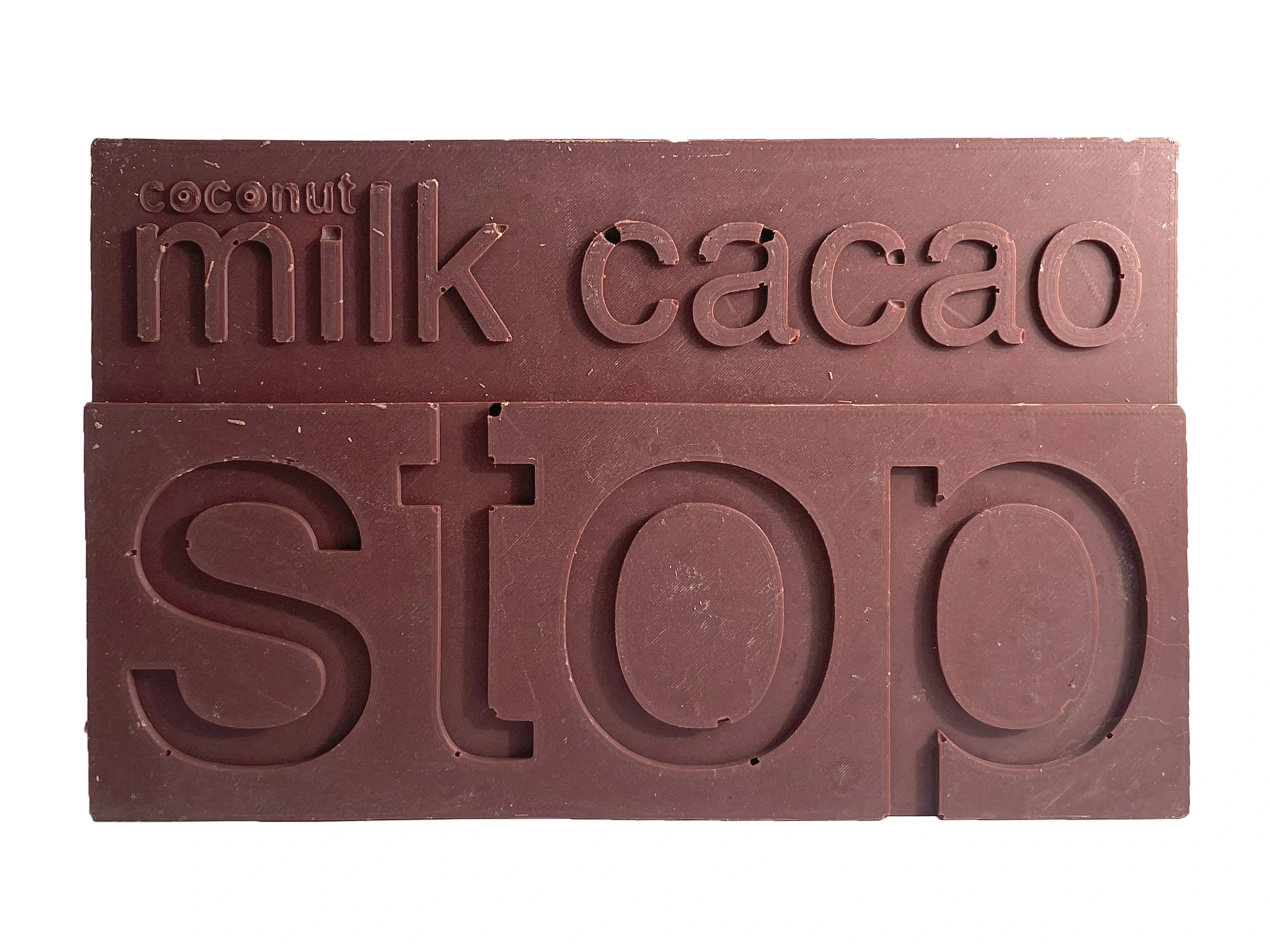 stop coconut milk chocolate cacao bar 2 ingredients bean to bar artisan italian